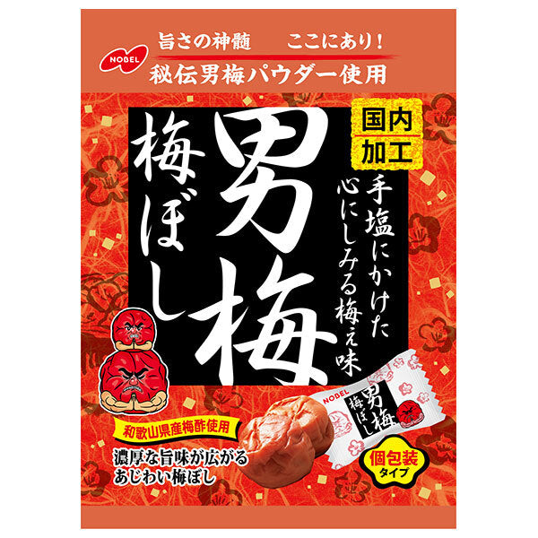 ノーベル製菓 男梅梅ぼし 52g×6袋入【日本出荷】