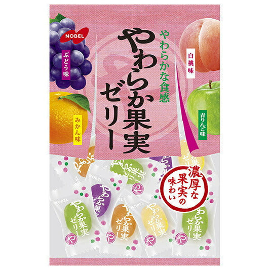 ノーベル製菓 やわらか果実ゼリー 230g×6袋入【日本出荷】