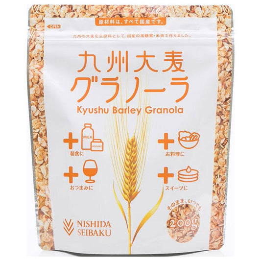 西田精麦 九州大麦グラノーラ 200g×12袋入【日本出荷】
