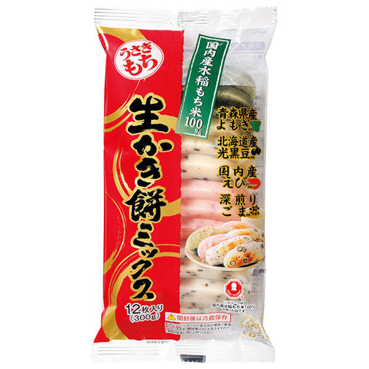 うさぎもち 生かき餅 ミックス 300g(12枚入)×10袋入【日本出荷】
