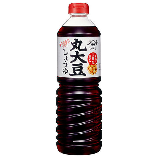 ヤマサ醤油 丸大豆しょうゆ 1LPET×6本入【日本出荷】