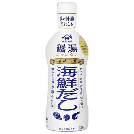 Yamasa Soy Sauce, Flavored Soy Sauce, Soy Broth, Seafood Stock, 300ml PET Bottle x 12 [Ships from Japan]