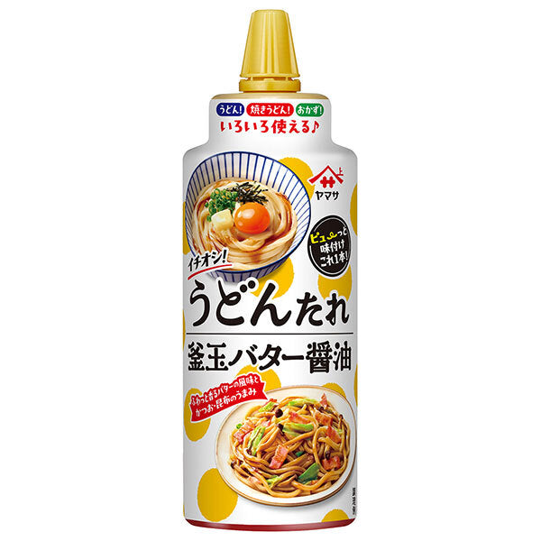 ヤマサ醤油 イチオシ!うどんたれ 釜玉バター醤油 230mlペットボトル×12本入【日本出荷】