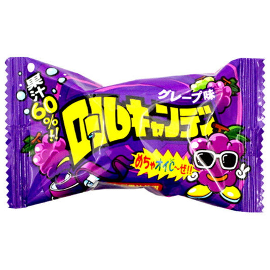 やおきん ロールキャンディ グレープ味 20g×24本入【日本出荷】