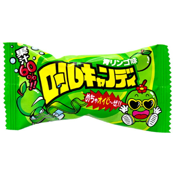 やおきん ロールキャンディ 青リンゴ味 20g×24本入【日本出荷】