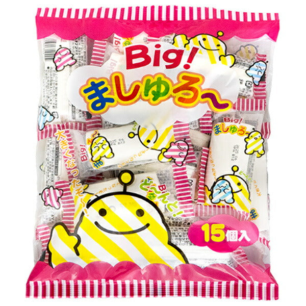Yaokin BIG Mashu~ Marshmallows (17g x 15 pieces) x 12 Bags [Ships from Japan]