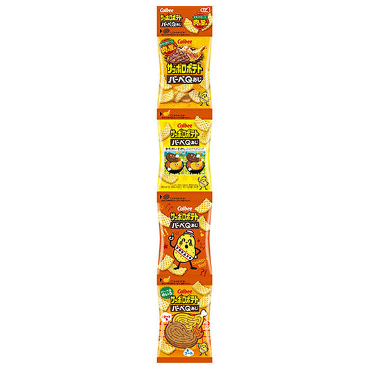 Calbee Sapporo Potato Barbe Q Aji Mini 4 36g x 10 bags [Shipped in Japan]
