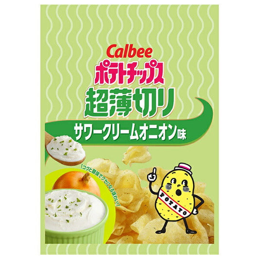 Calbee potato chips ultra thinly sliced sour cream onion 40g x 12 bags [shipped in Japan]