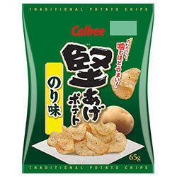 カルビー 堅あげポテト 焼きのり味 65g×12個入【日本出荷】