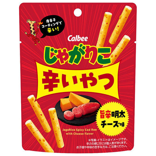Calbee Jagariko Spicy Spicy Mentaiko Cheese Flavor 38g x 12 bags [Shipped in Japan]
