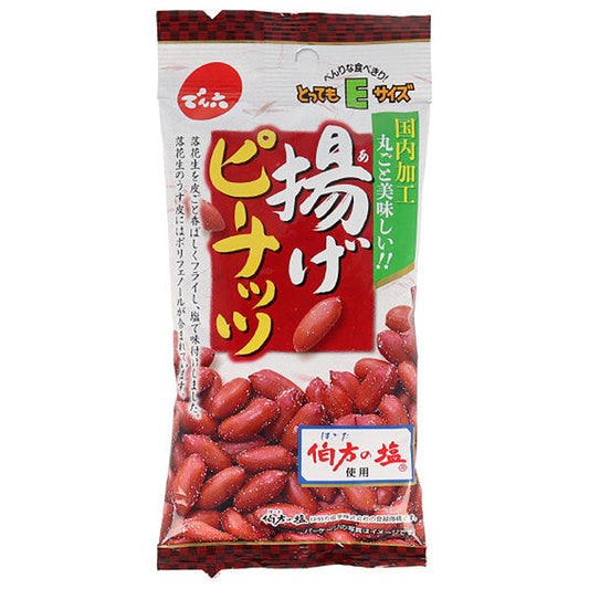 Denroku E size fried peanuts 34g x 10 bags [shipped in Japan]