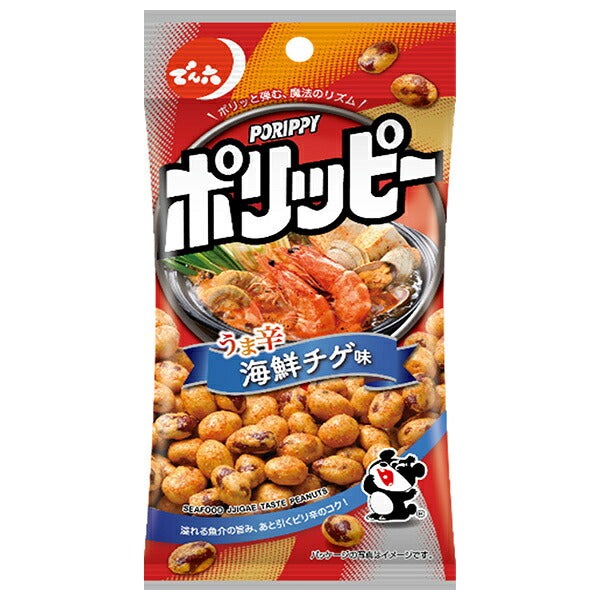 Denroku E-Size Polippy Seafood Jjigae Flavor 40g x 10 Bags [Ships from Japan]
