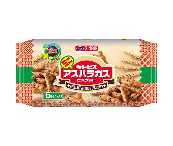 Ginbis Mini Asparagus 6-pack, 138g x 12 bags [Ships from Japan] 
