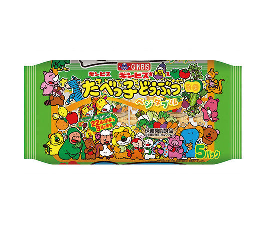 Ginbis Tabekko Animal Vegetable 5P 100g x 12 pieces [Shipped in Japan]