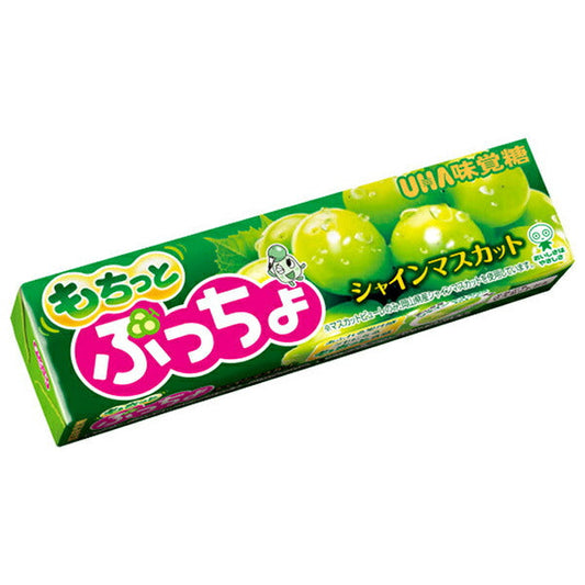 UHA Mikakuto Puccho Stick Mochitto Shine Muscat 10 grains x 10 pieces [Shipped in Japan]
