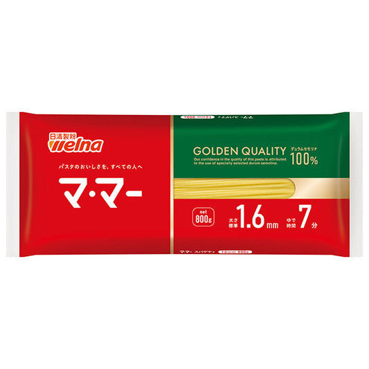 Nisshin Seifun Verna Mama Spaghetti 1.6mm 800g x 15 bags [Shipped in Japan]