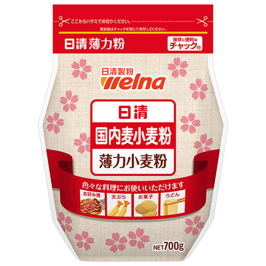 Nissin Welna Domestic Wheat Flour, 700g x 15 bags [Ships from Japan] 