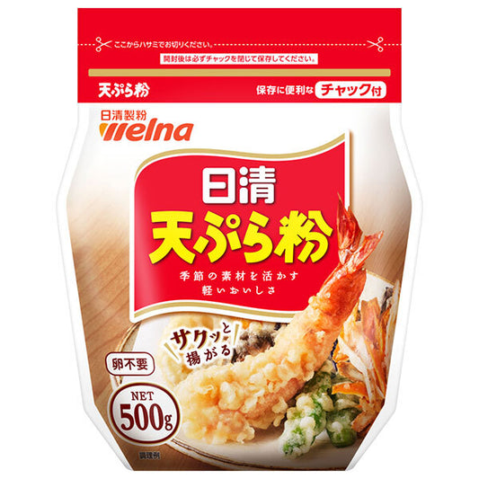 日清製粉ウェルナ 日清 天ぷら粉 チャック付 500g×12袋入【日本出荷】