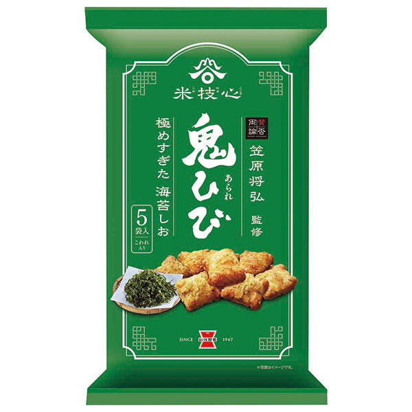 岩塚製菓 鬼ひび 海苔しお 80g×12袋入【日本出荷】