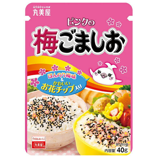 丸美屋 ピンクの梅ごましお 40g×10袋入【日本出荷】