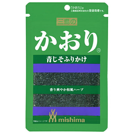 Mishima Foods Kaori Green Shiso Furikake (Sprinkle with Perilla Leaf Spices) 13g x 15 bags [Ships from Japan] 