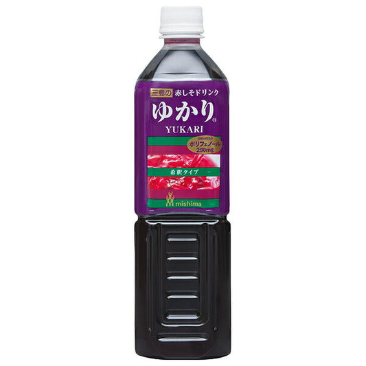 三島食品 赤しそドリンク ゆかり 840mlペットボトル×6本入【日本出荷】