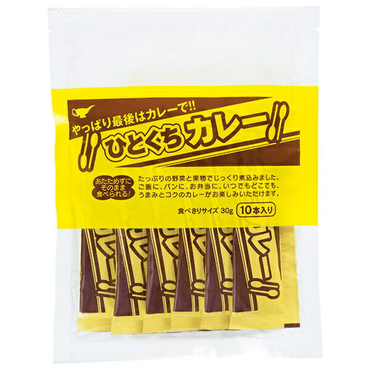 Miyajima Soy Sauce Bite-sized Curry 300g (30g x 10 bottles) x 10 bags [Ships from Japan] 