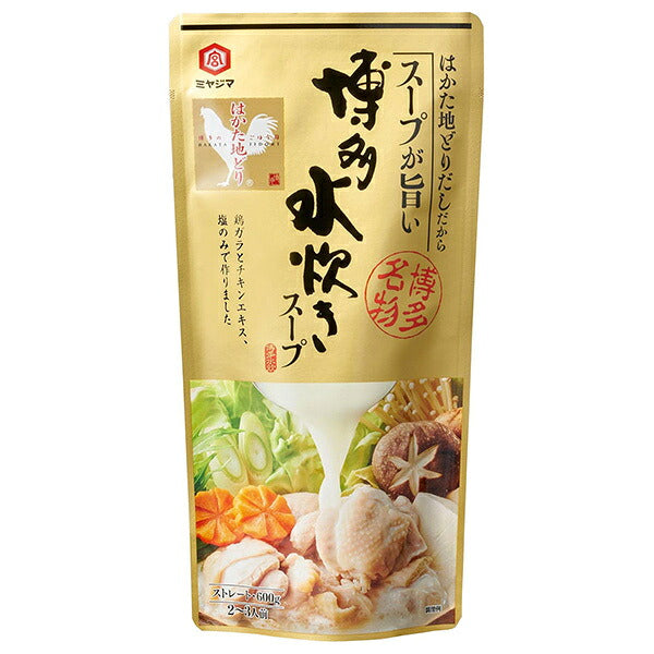 宮島醤油 博多水炊きスープ 600g×10袋入【日本出荷】
