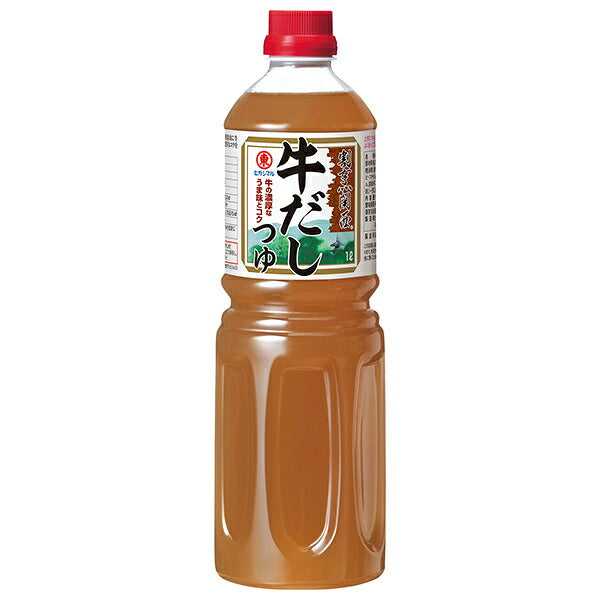 ヒガシマル醤油 割烹関西 牛だしつゆ 1Lペットボトル×6本入【日本出荷】