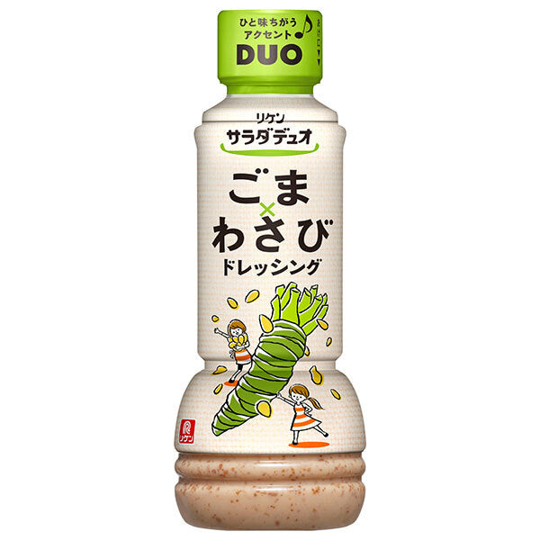 Riken Vitamin Riken Salad Duo Sesame Sabi Dressing 300ml plastic bottle x 12 pieces [Shipped in Japan]
