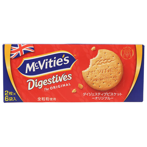 モントワール マクビティ ダイジェスティブビスケット オリジナル 12枚(2枚×6P)×12個入【日本出荷】