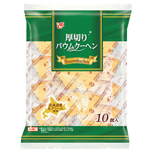 エースベーカリー 厚切りバウムクーへン 10個×12袋入【日本出荷】
