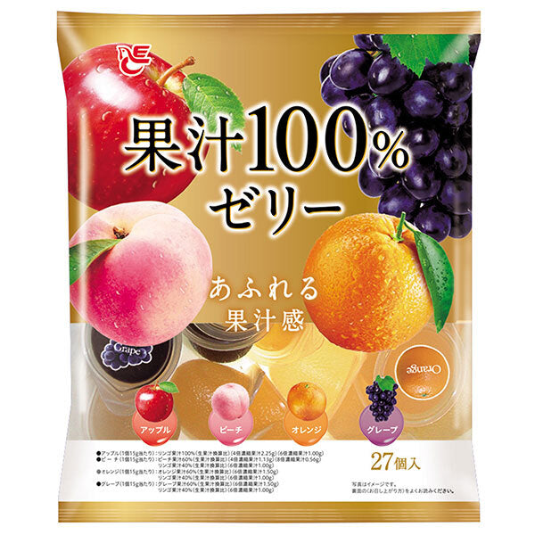 エースベーカリー エースベーカリー 果汁100%ゼリー 27個×16袋入【日本出荷】