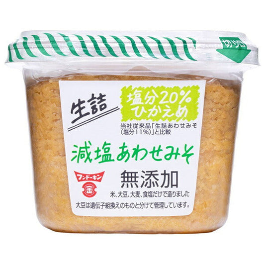 Fundokin Namazuke Reduced Sodium Awase Miso, No Additives, 500g x 6 Packs [Ships from Japan] 