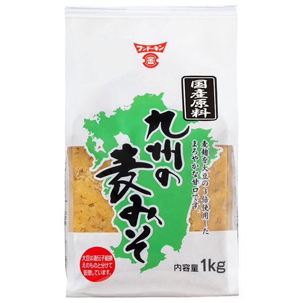 Fundokin Kyushu Barley Miso, 1kg x 10 bags [Ships from Japan] 
