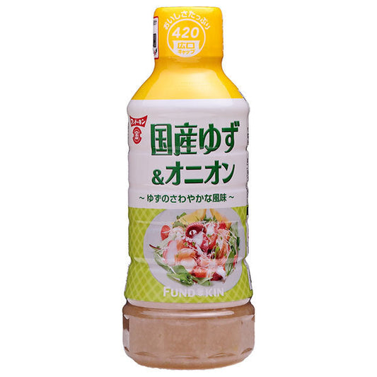 Fundokin Domestic Yuzu & Onion Dressing 420ml x 12 bottles [Shipped in Japan]