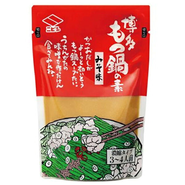 ニビシ醤油 博多もつ鍋の素 みそ味 200g×12袋入【日本出荷】