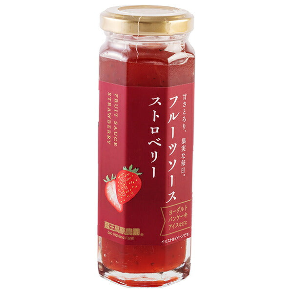 和歌山産業 フルーツソース ストロベリー 160g×12本入【日本出荷】