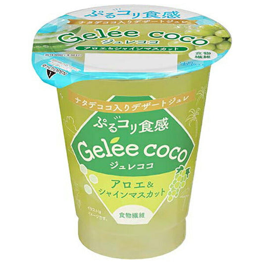 Wakayama Sangyo Jurecoco Aloe & Shine Muscat 160g x 12 pieces [Shipped in Japan]
