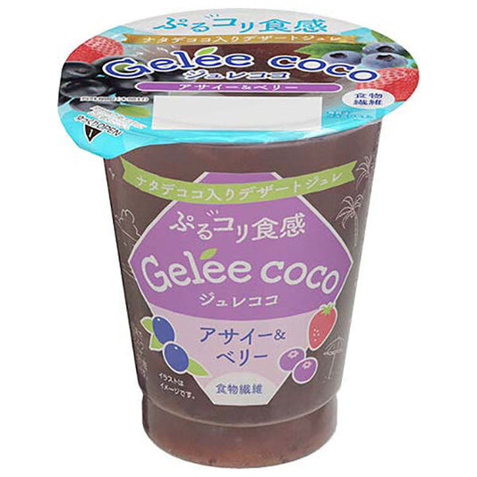 和歌山産業 ジュレココ アサイー&ベリー 160g×12個入【日本出荷】