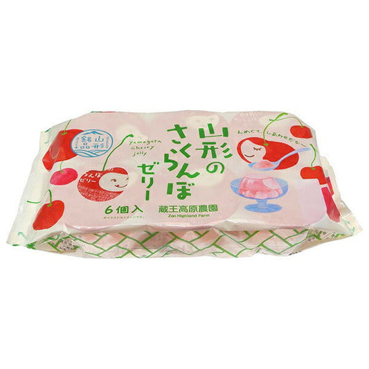 和歌山産業 山形銘品 山形のさくらんぼゼリー 6個入 (68g×6)×12袋入【日本出荷】