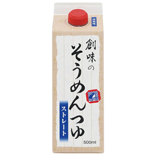 創味食品 創味のそうめんつゆ 500ml紙パック×6本入【日本出荷】