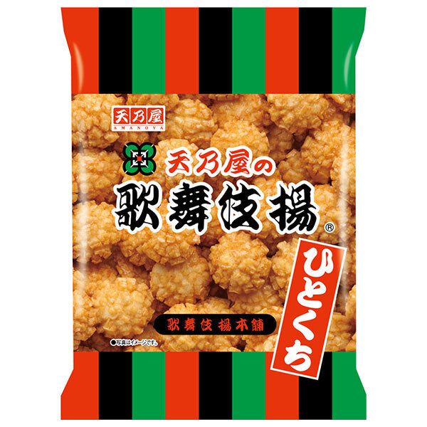 Amanoya Bite-Size Kabukiage Rice Crackers 52g x 12 Bags [Ships from Japan]