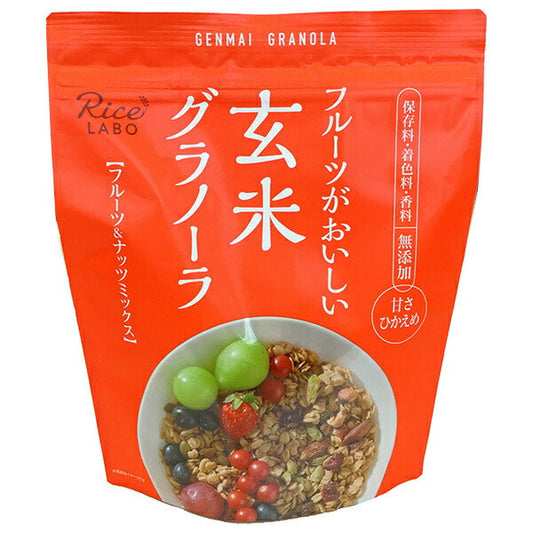 幸福米穀 玄米グラノーラ フルーツ&ナッツミックス 250g×15袋入【日本出荷】