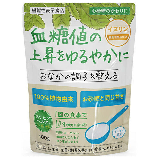 Nippon Ricos Stevia Health Inulin Plus 100g Bag x 6 Bags [Ships from Japan] 