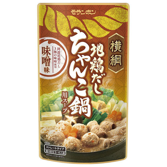 Moranbon Yokozuna Chicken Dashi Chanko Hotpot Soup Miso Flavor 750g x 10 bags [Shipped in Japan]