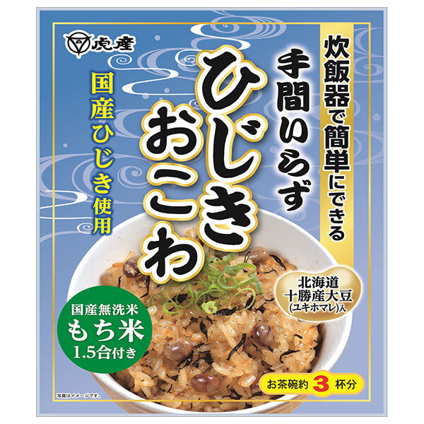 虎屋産業 手間いらず ひじきおこわ 300g×10個入【日本出荷】