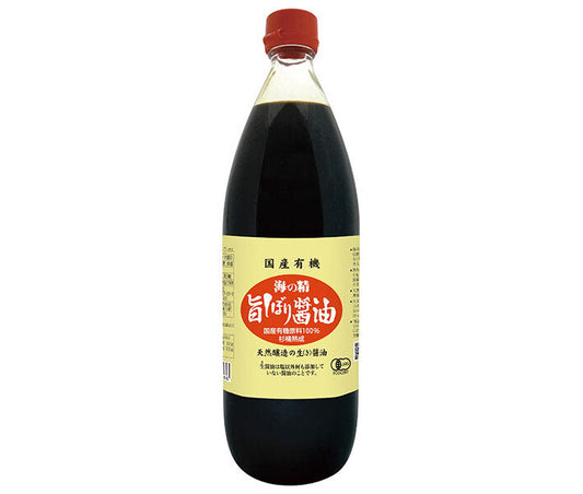 Sea Spirit Domestic Organic Umami Shibori Soy Sauce 1L bottle x 12 bags [Shipped in Japan]