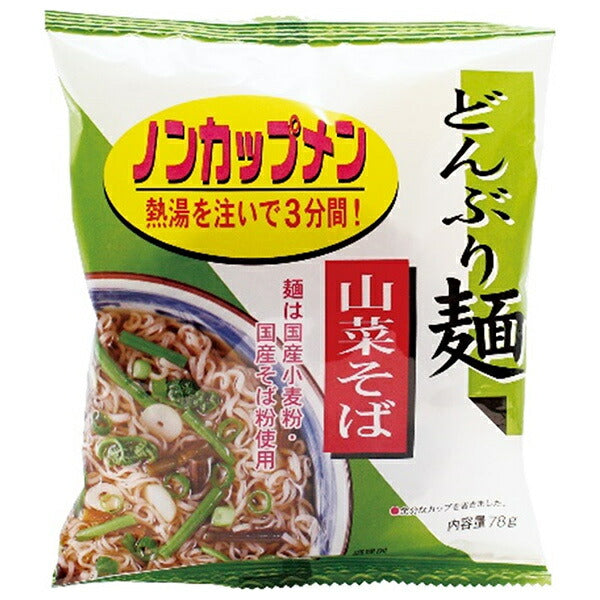 Toei Donburi Noodles Mountain Vegetable Soba, 78g x 24 bags [Ships from Japan] 