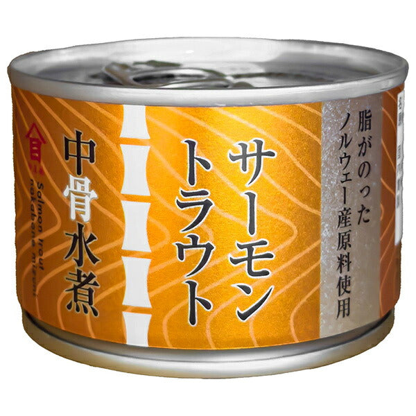 高木商店 サーモントラウト 中骨 水煮 160g缶×12個入【日本出荷】